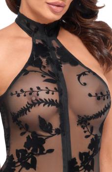 F314 Ego beflockter Mesh-Body mit Halfter